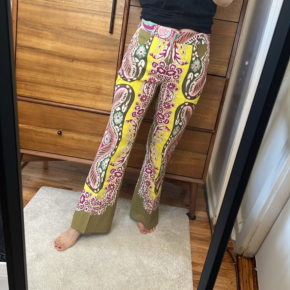 Zara linen blend kickflare pants